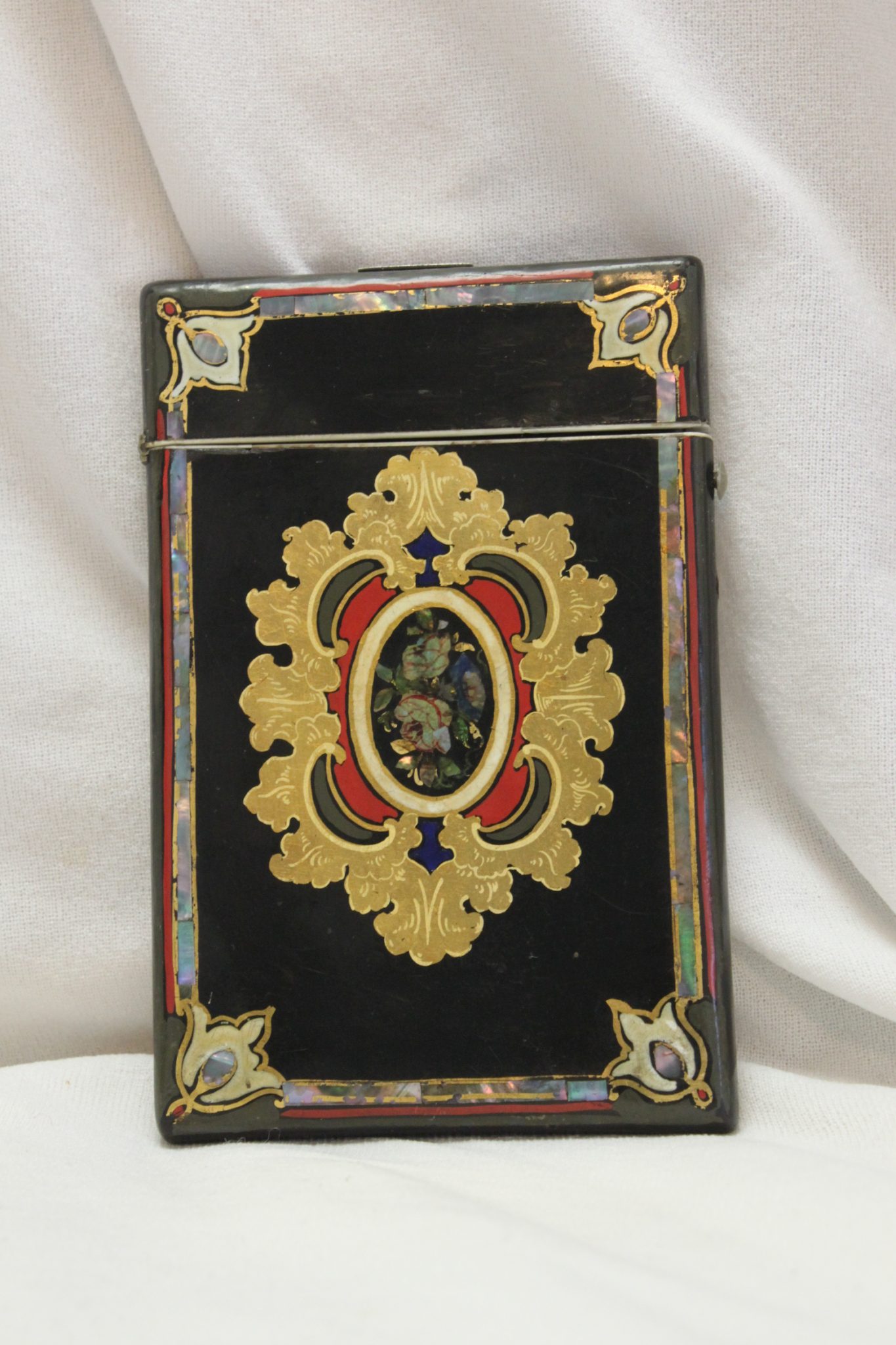 Papier mache card case Papier mache card case