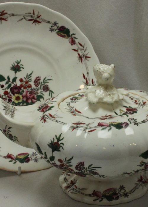 C J Mason porcelain teapot on stand C J Mason porcelain teapot on stand
