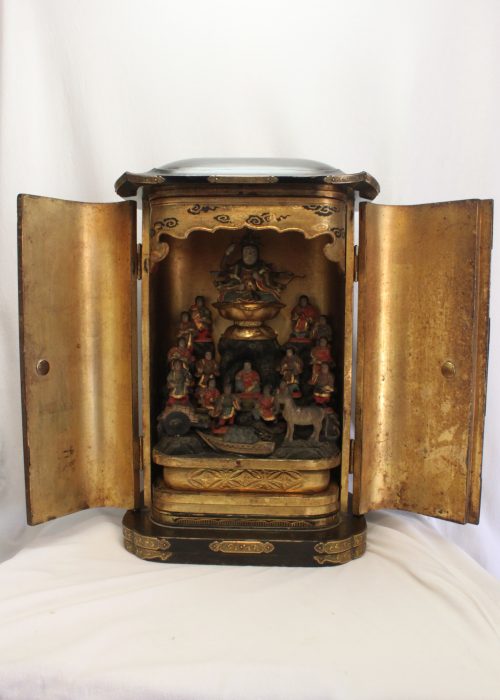 Japanese travelling shrine or zushi Japanese travelling shrine or zushi