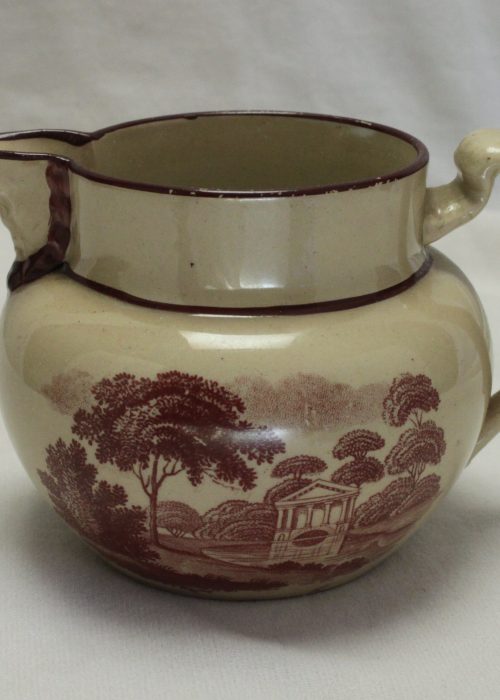 Bat printed milk jug c1810 Bat printed milk jug c1810