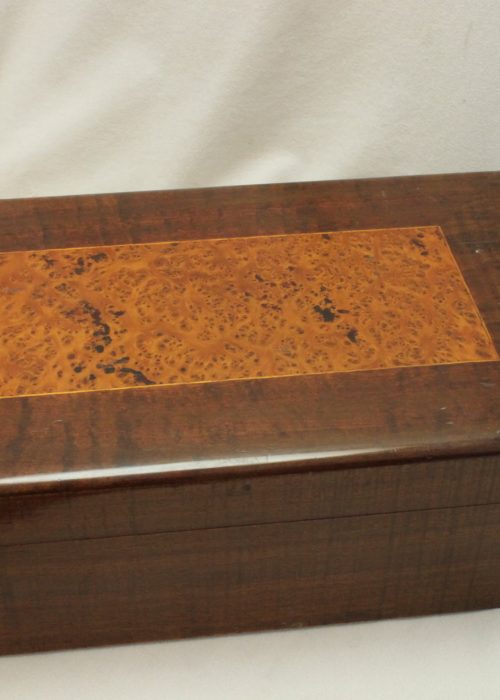 Inlaid blackwood veneered box Inlaid blackwood veneered box