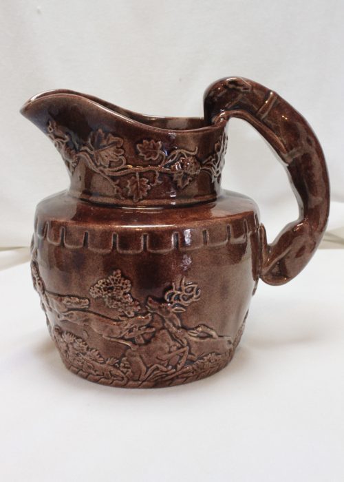 Moulded hunting jug Moulded hunting jug