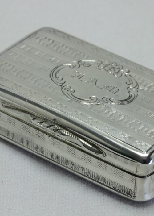Sterling silver box by Nathaniel Mills & Sons Sterling silver box by Nathaniel Mills & Sons