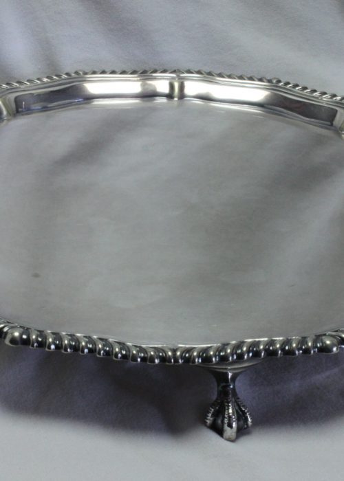 Silver plated card tray by Mappin and Webb Silver plated card tray by Mappin and Webb