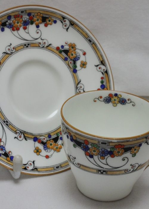 Royal Doulton hand coloured demitasse pattern H3596 Royal Doulton hand coloured demitasse pattern H3596