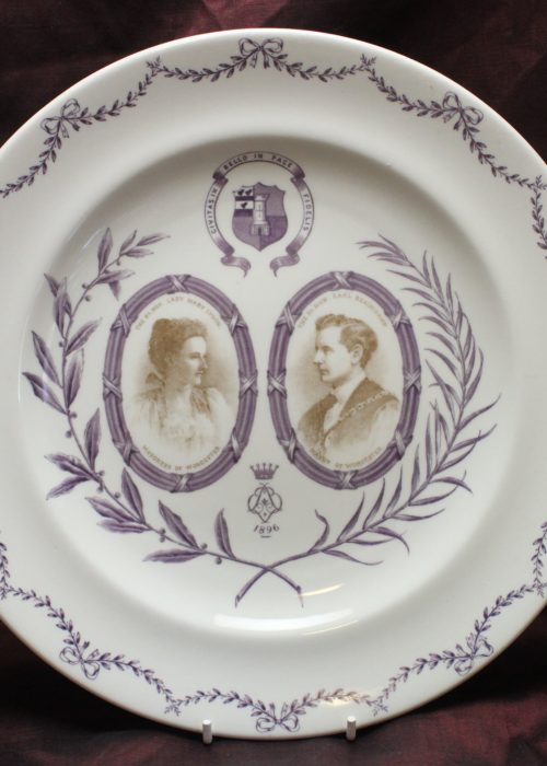 Mayor of Worcester commemorative plate 1896 Mayor of Worcester commemorative plate 1896