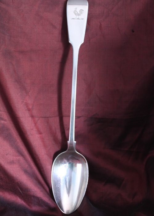 Large silver plated serving spoon by William Hutton of Sheffield Large silver plated serving spoon by William Hutton of Sheffield