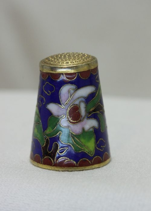 Cloisonne thimble Cloisonne thimble