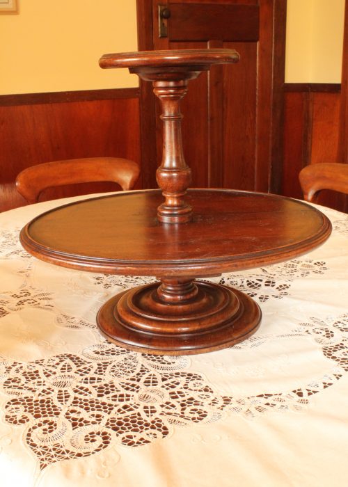 Large mahogany Lazy Susan Large mahogany Lazy Susan