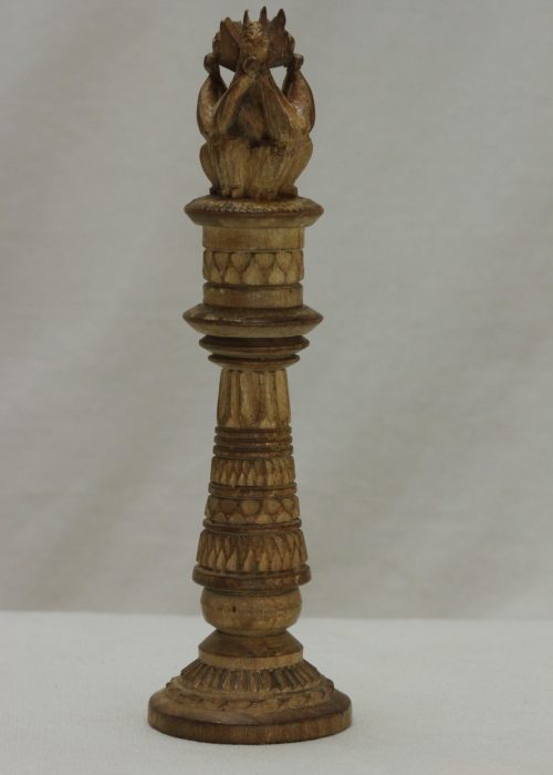 Carved wooden needle holder Carved wooden needle holder