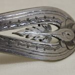 Victorian engraved silver plated cake or dessert slice