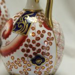 Pair of Copeland's hand painted and gilded Imari pattern vases
