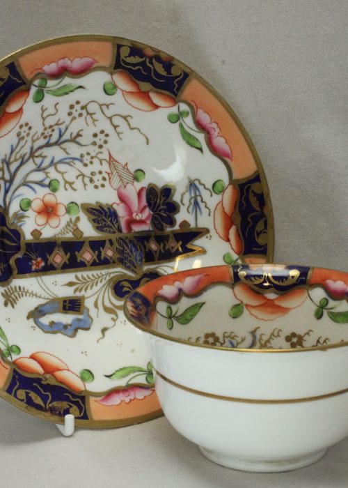 Samuel Alcock hand decorated cup and saucer Samuel Alcock hand decorated cup and saucer