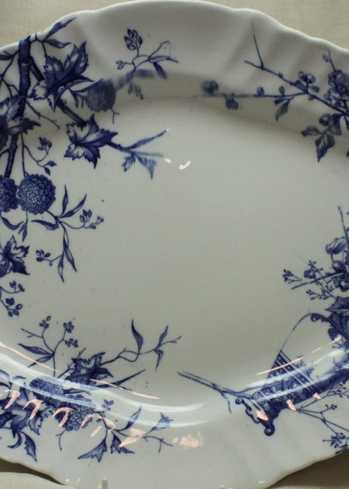 Doulton Burslem blue & white platter Doulton Burslem blue & white platter