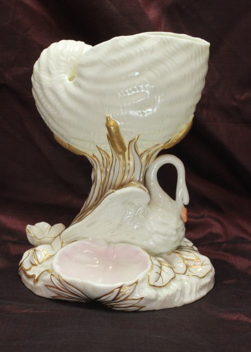 Royal Worcester Swan and Nautilus shell vase Royal Worcester Swan and Nautilus shell vase
