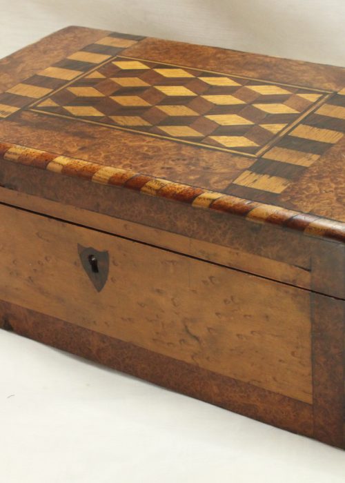 Tunbridgeware jewelry box Tunbridgeware jewelry box