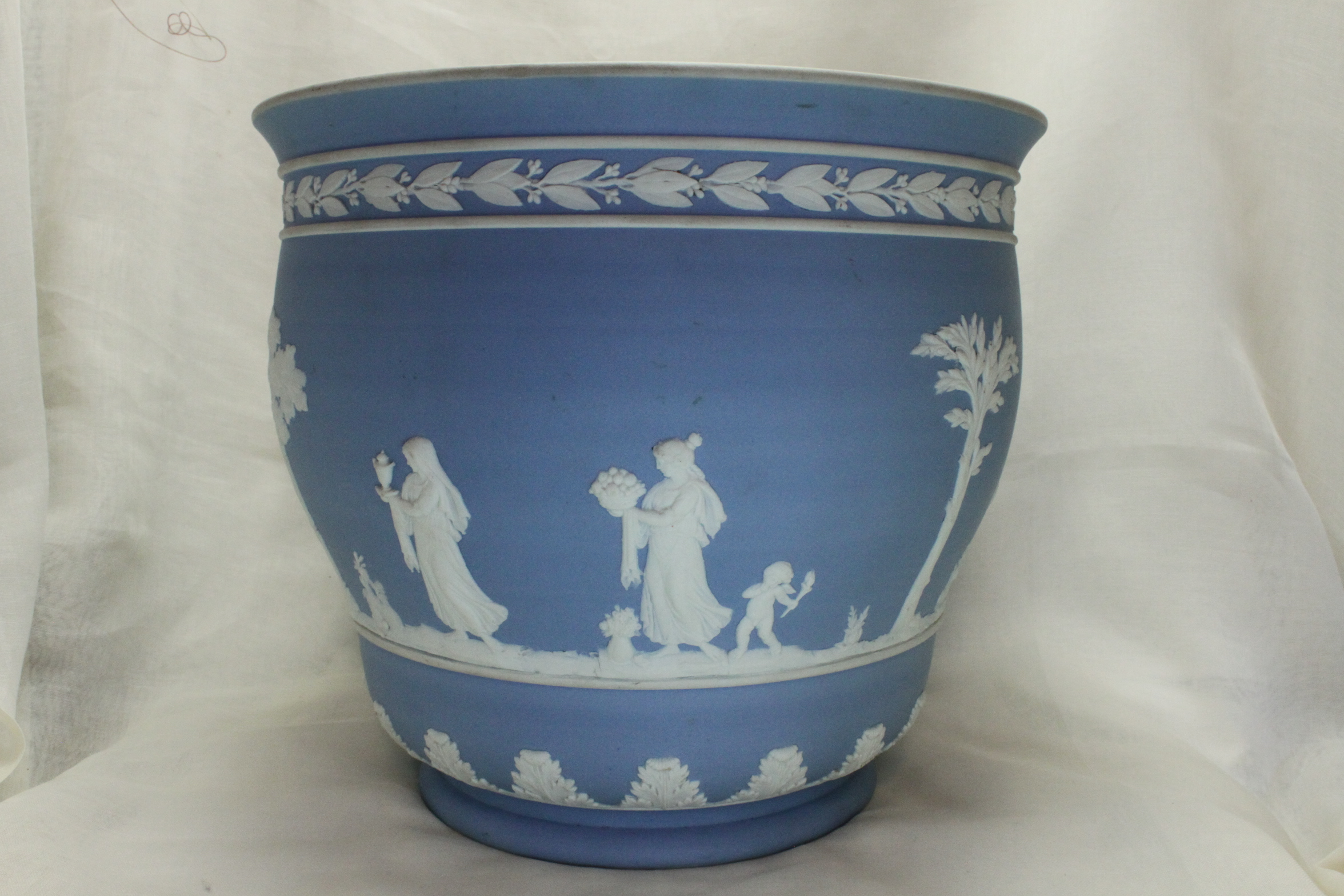 Large Wedgwood Jasperware jardiniere China Rose Antiques