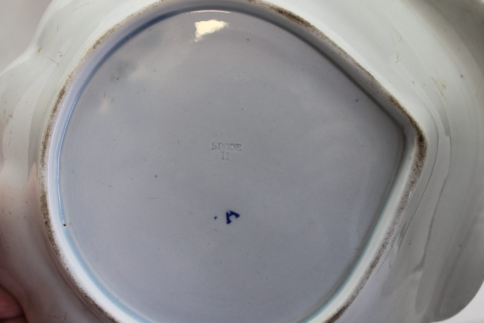 Spode dessert bowl decorated with Blue Italian pattern