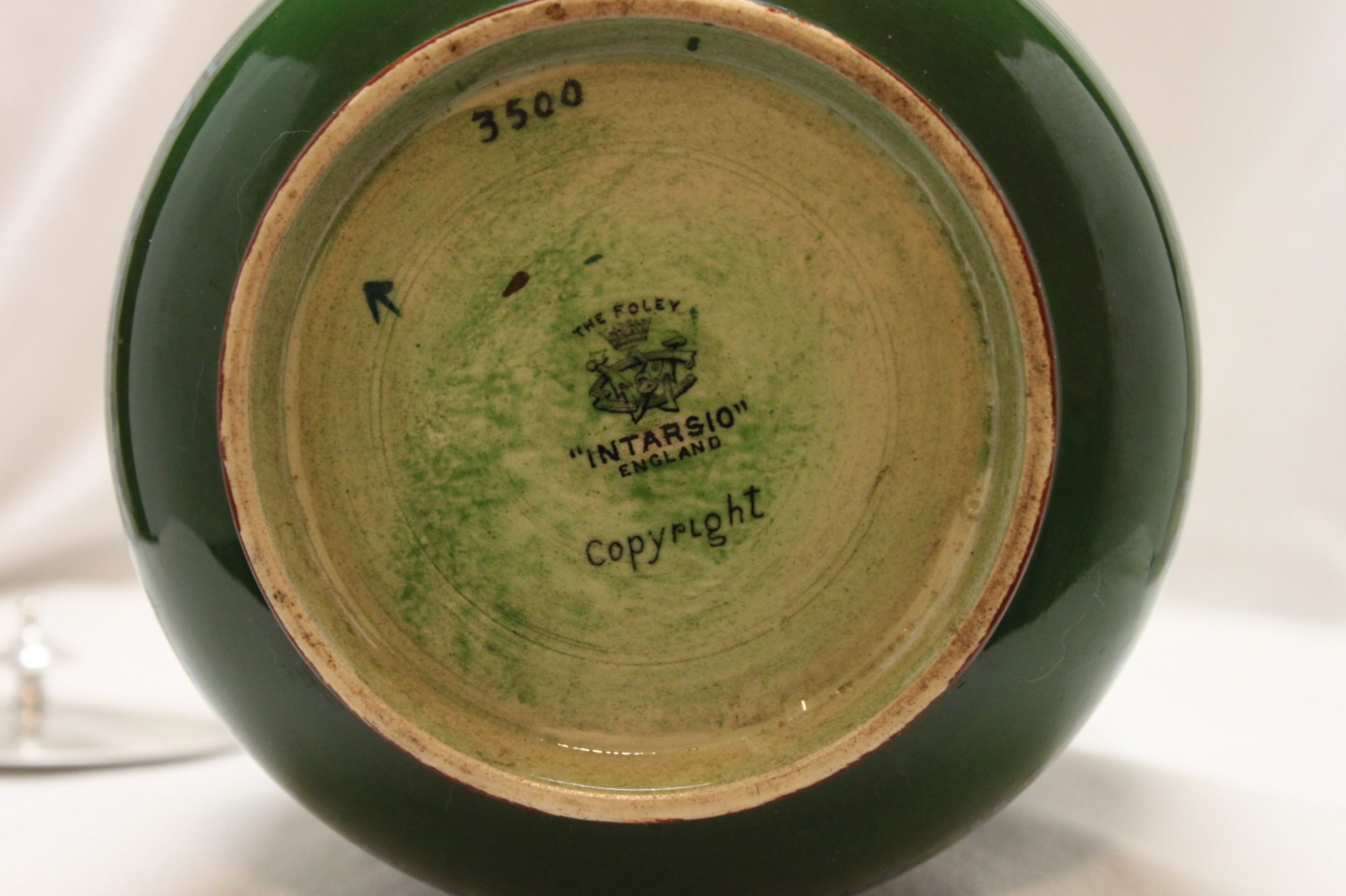 Wileman Intarsio biscuit barrel Falstaff