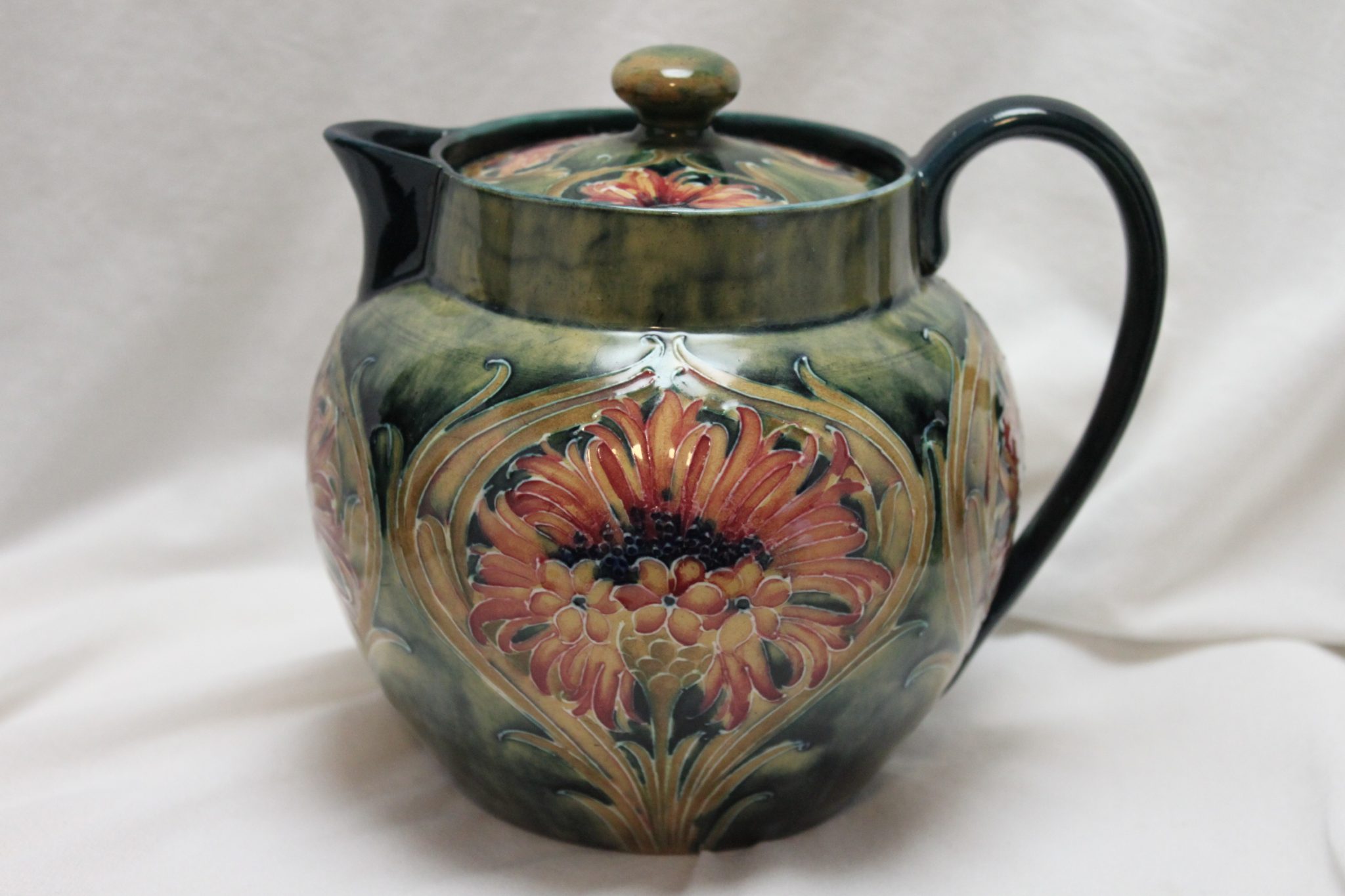 Moorcroft teapot Cornflower design China Rose Antiques
