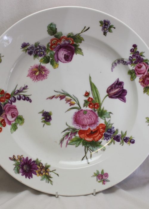 Large hand painted French porcelain platter