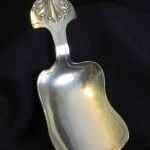 Old Sheffield plate caddy spoon