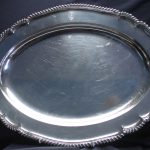 Old Sheffield plate platter