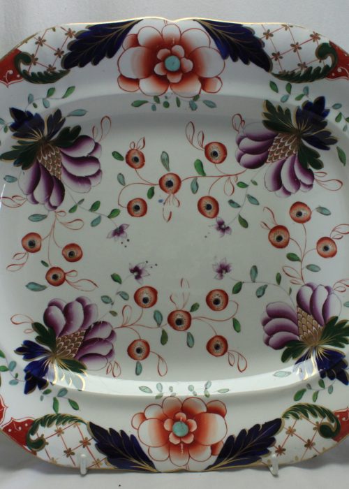 Davenport hand coloured platter