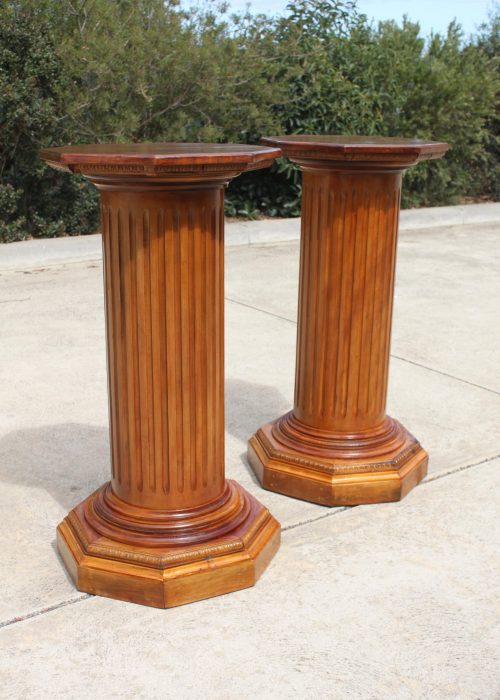 Pair of large Kauri pine pedestals