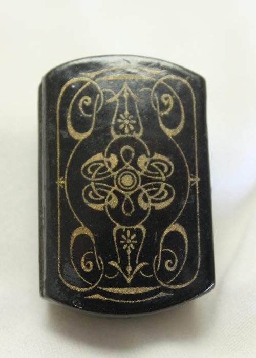 Papier mache snuff box