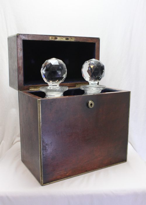 Oak campaign decanter box
