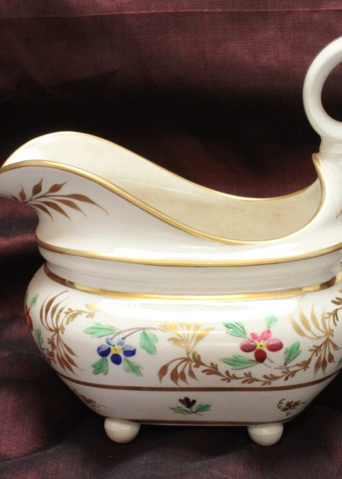 Derby hand painted and gilded creamer