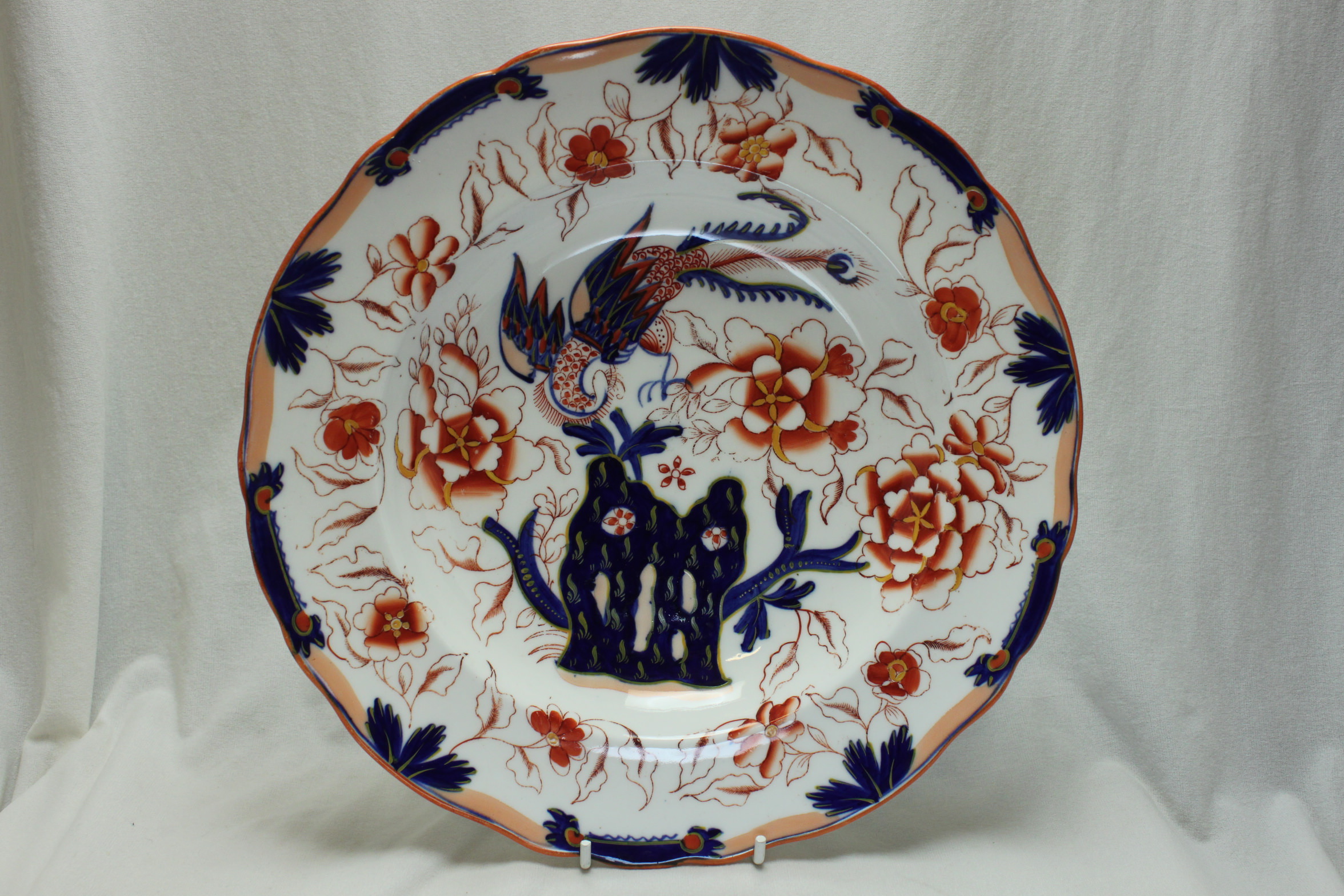 Imari pattern porcelain soup bowl China Rose Antiques