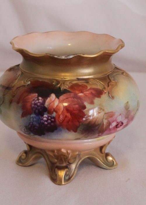Royal Worcester painted vase attributed to Kitty Blake