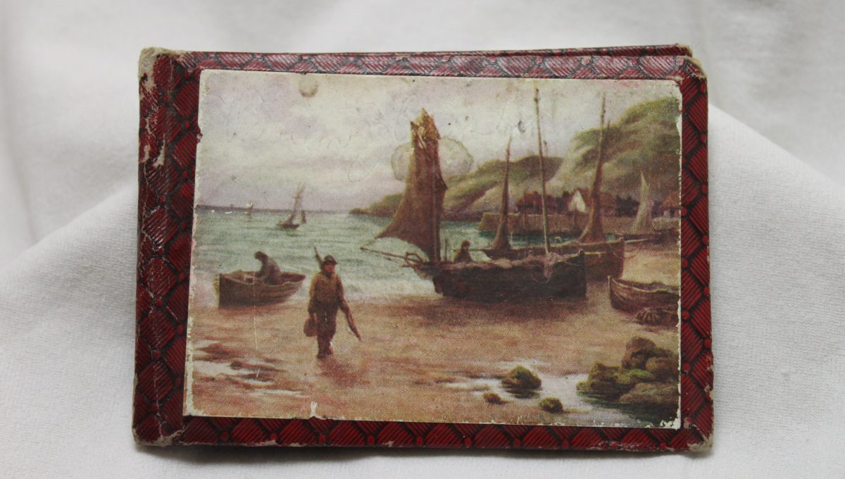 Edwardian needle book China Rose Antiques