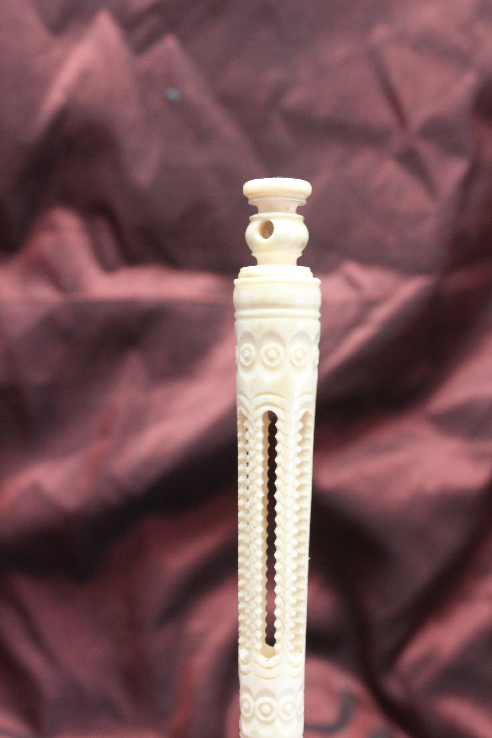 Carved bone paper knife souvenir of Brighton China Rose Antiques