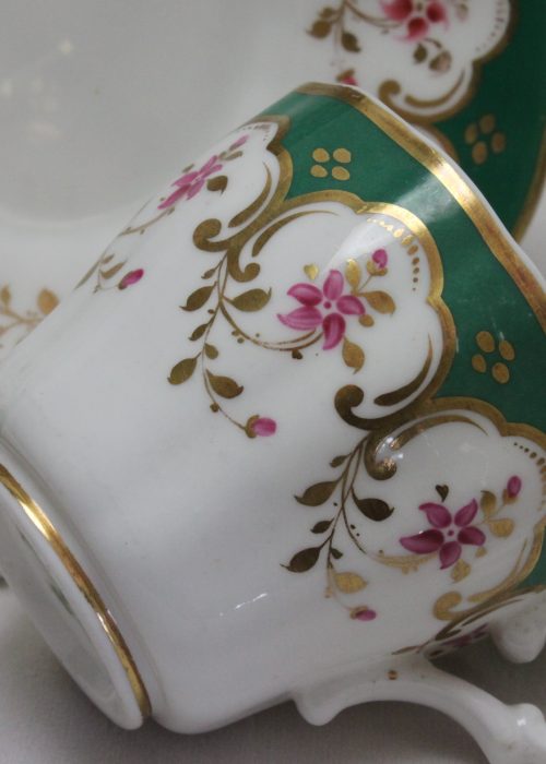 Copeland and Garrett hand painted cup and saucer