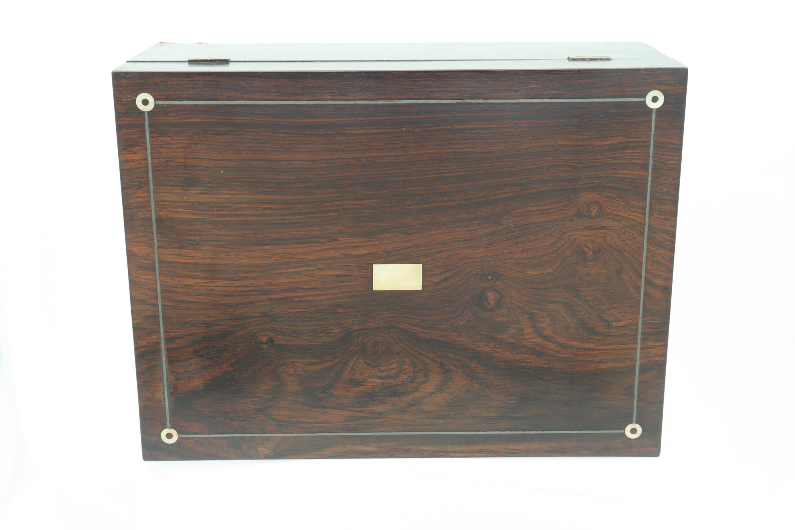 Inlaid rosewood sewing box – China Rose Antiques